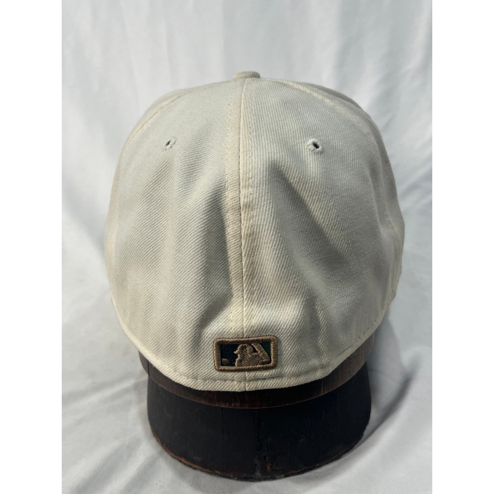 New Era Boston Red Sox Baseball Cap Cream Camo B Logo Fitted Size 7 5/8 - Picture 4 of 10